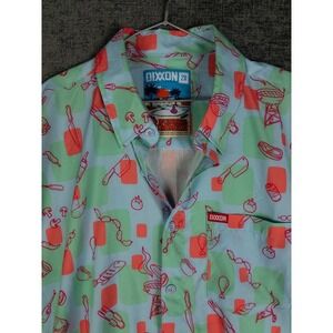 Dixxon Party Shirt Mens 2XL No Bummer Summer Party Vacations Aloha